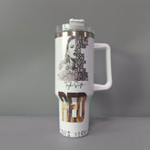 TAYLOR SWIFT - 40oz Stainless Steel Tumbler with handle